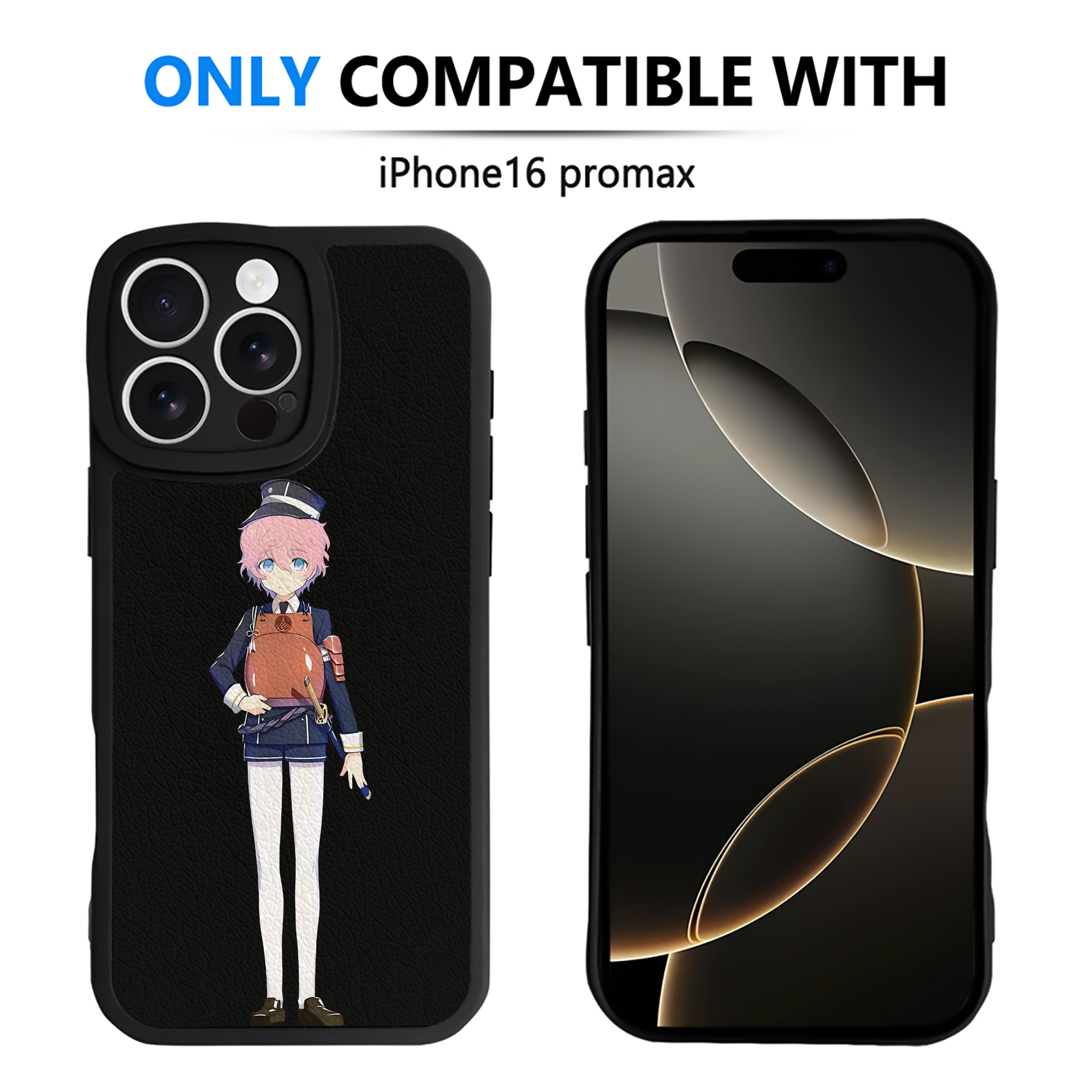 （画像用） 刀剣乱舞 Touken Ranbu 【iPhone 16シリーズ対応】シリコンスマホケース（レザー調） 材質：シリコン